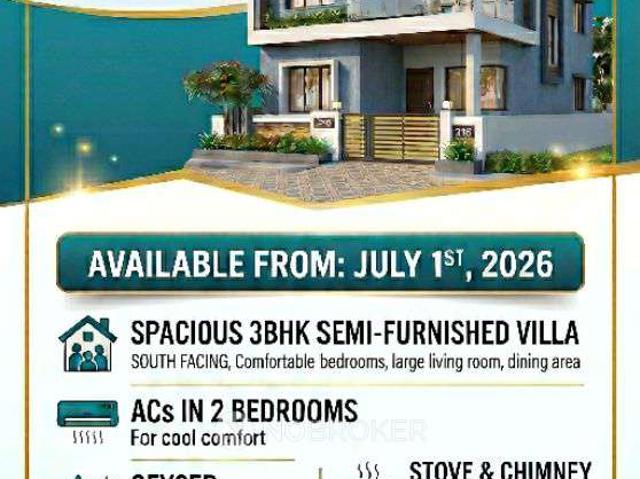 3 BHK Villa In Namaha Rhythm for Rent In Miyapur