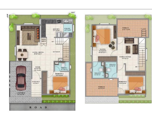 3 BHK Villa in Sarjapur for resale Bangalore. The reference number is 15657406