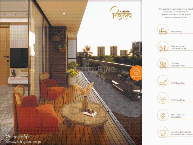 3 BHK Apartment in Chandkheda for resale Ahmedabad. The reference number is 20036491