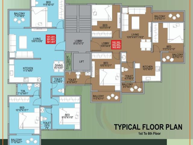 3 BHK Apartment in Charholi Budruk for resale Pune. The reference number is 16368770