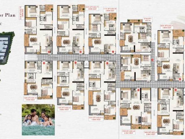 3 BHK Apartment in Ameenpur for resale Sangareddy. The reference number is 20819889