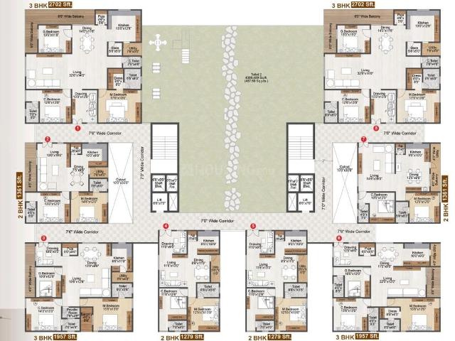 3 BHK Apartment in Adibatla for resale Hyderabad. The reference number is 20463908
