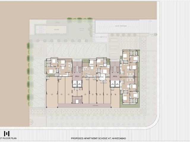 3 BHK Apartment in Bopal for resale Ahmedabad. The reference number is 19545940