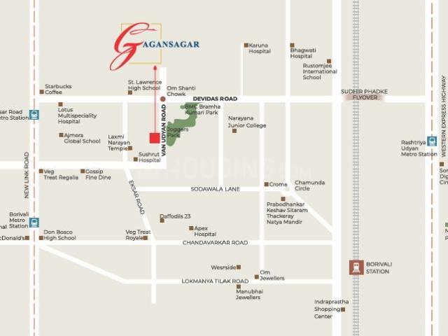 3 BHK Apartment in Borivali West for resale Mumbai. The reference number is 20307342