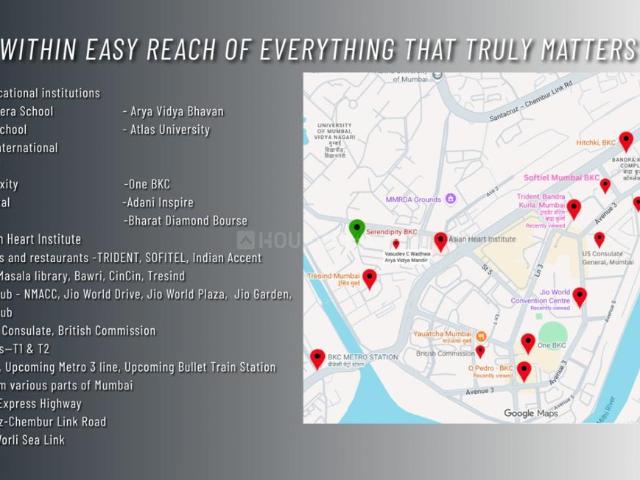 3 BHK Apartment in Bandra East for resale Mumbai. The reference number is 20097706