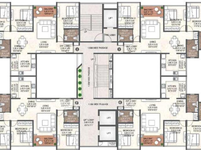3 BHK Apartment in Baner for resale Baner Road. The reference number is 17277262