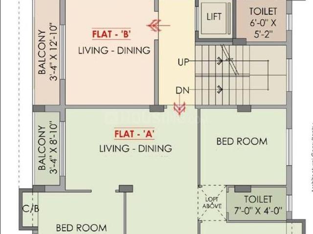 3 BHK Apartment in Bansdroni for resale Kolkata. The reference number is 18526306