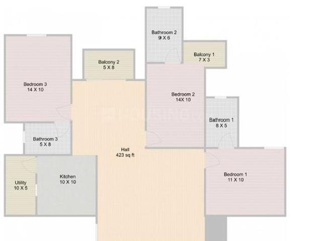 3 BHK Apartment in Begur for resale South Bangalore. The reference number is 17335172