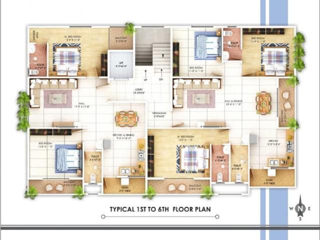 3 BHK Apartment in Besa for resale Nagpur. The reference number is 16937428