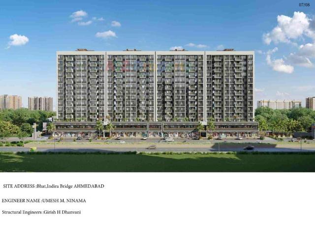 3 BHK Apartment in Bhat for resale Ahmedabad. The reference number is 18991729