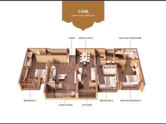 3 BHK Apartment in Bibwewadi for resale Pune. The reference number is 19588683