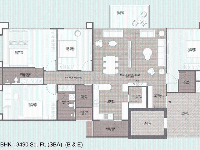 3 BHK Apartment in Gota for resale Ahmedabad. The reference number is 19555730