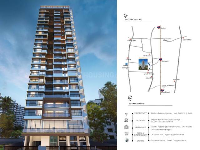 3 BHK Apartment in Goregaon West for resale Mumbai. The reference number is 16621677