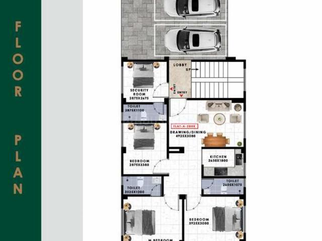 3 BHK Apartment in Geeta Nagar for resale Guwahati. The reference number is 19739215