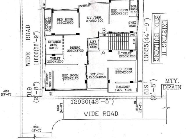 3 BHK Apartment in Dum Dum for resale Kolkata. The reference number is 17647063