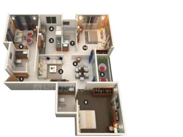 3 BHK Apartment in Erandwane for resale Pune. The reference number is 16494921