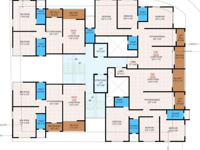 3 BHK Apartment in Kothrud for resale Pune. The reference number is 16209277