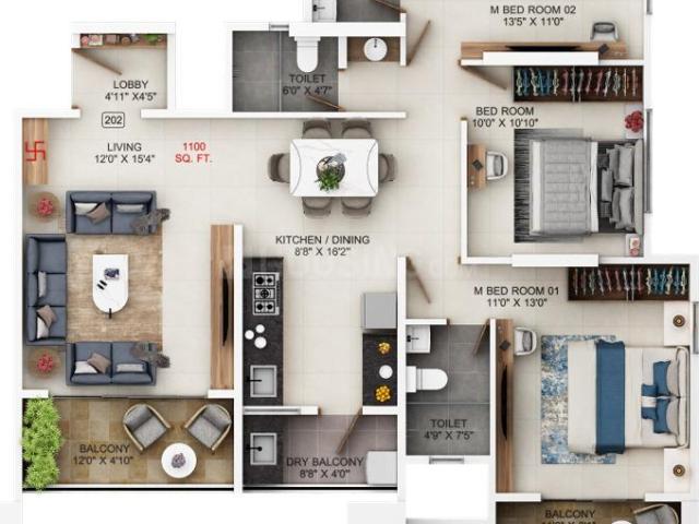 3 BHK Apartment in Kothrud for resale Pune. The reference number is 17137941