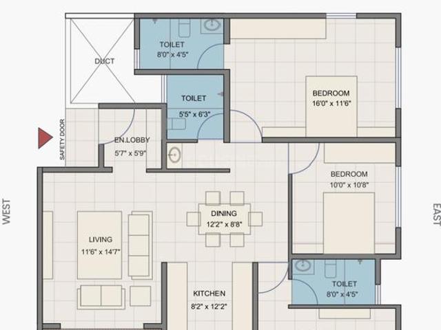 3 BHK Apartment in Kothrud for resale Pune. The reference number is 19955898