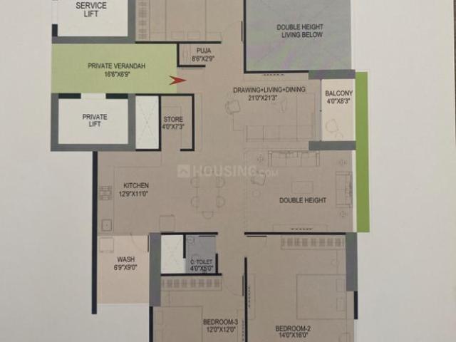 3 BHK Apartment in Koba for resale Gandhinagar. The reference number is 13868176