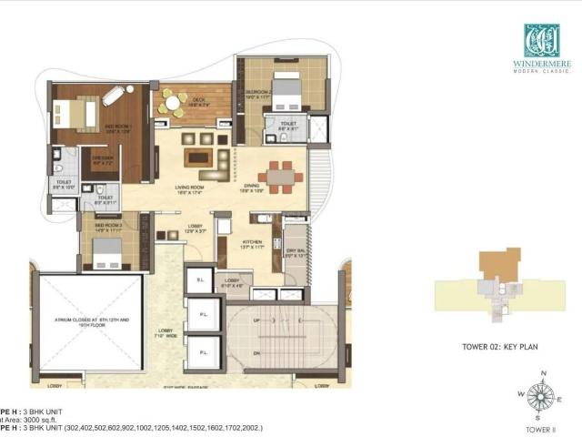3 BHK Apartment in Koregaon Park for resale Pune. The reference number is 20657016
