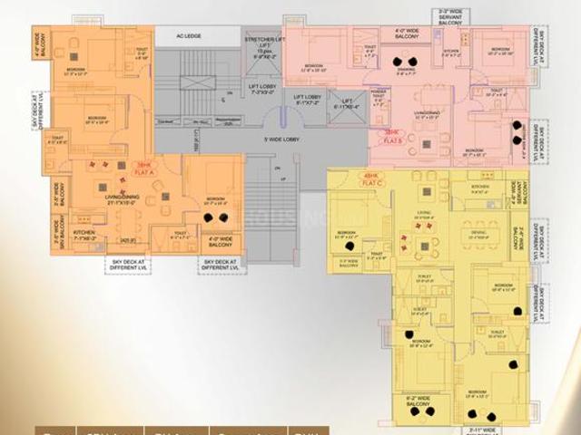 3 BHK Apartment in Kamalgazi for resale Kolkata. The reference number is 15750068