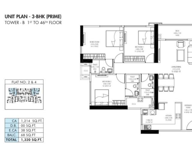 3 BHK Apartment in Kandivali East for resale Mumbai. The reference number is 20285358