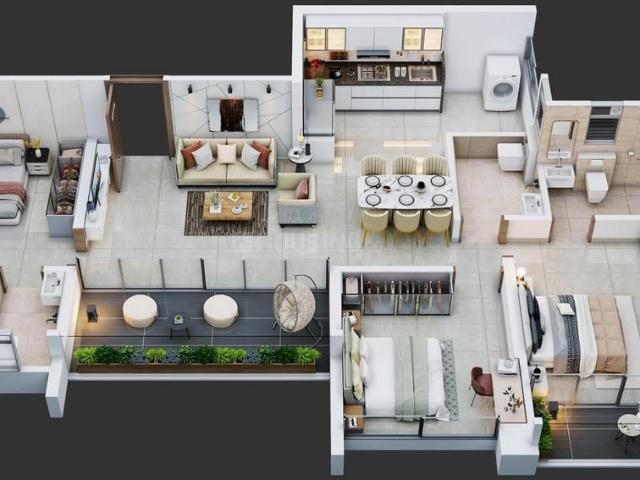 3 BHK Apartment in Kiwale for resale Pune. The reference number is 20067029