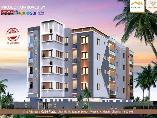 3 BHK Apartment in KK Nagar for resale Chennai. The reference number is 14838237