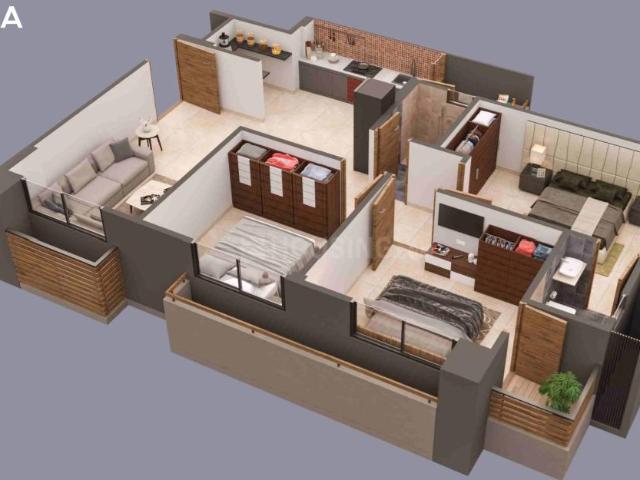 3 BHK Apartment in Hanspura for resale Ahmedabad. The reference number is 19982468
