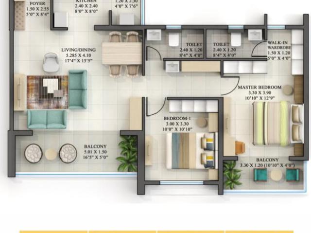 3 BHK Apartment in Loni Kalbhor for resale Pune. The reference number is 17560507