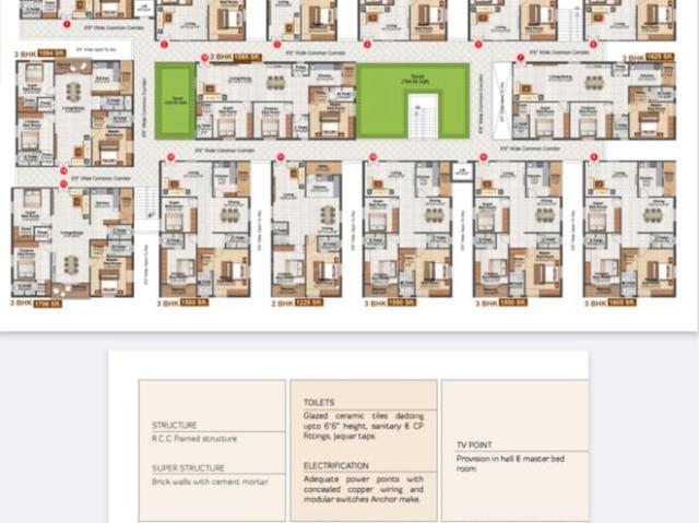 3 BHK Apartment in Meerpet for resale Hyderabad. The reference number is 20638689