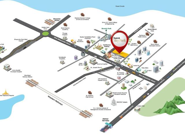 3 BHK Apartment in Mira Road East for resale Mira Bhayandar. The reference number is 19382472