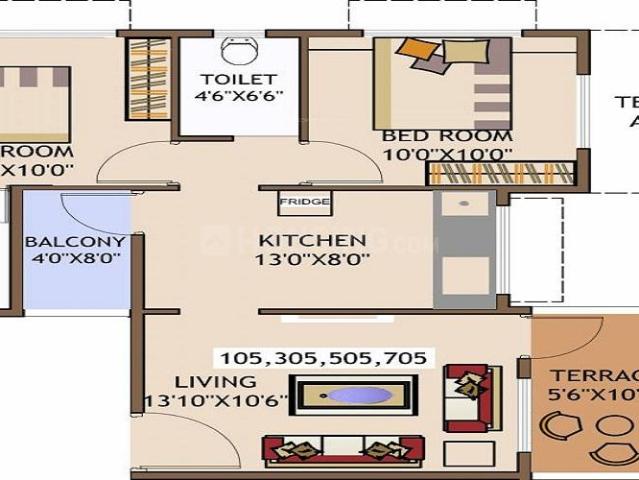 3 BHK Apartment in North Dum Dum Bediapara for resale Kolkata. The reference number is 20469656