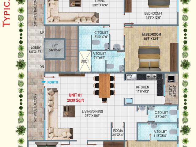 3 BHK Apartment in Nagarbhavi for resale Bangalore. The reference number is 13975778