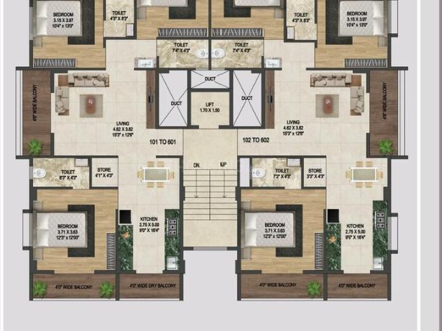 3 BHK Apartment in Nashik Road for resale Nashik. The reference number is 13618728