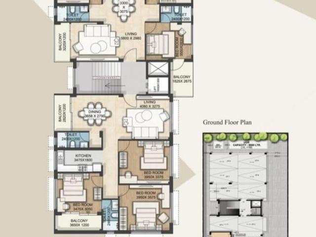 3 BHK Apartment in New Town for resale Kolkata. The reference number is 17666720