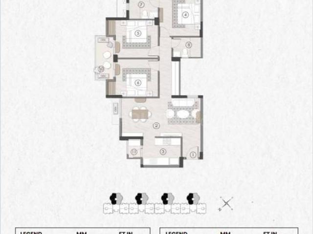 3 BHK Apartment in Nuna Majra for resale Bahadurgarh. The reference number is 15576149