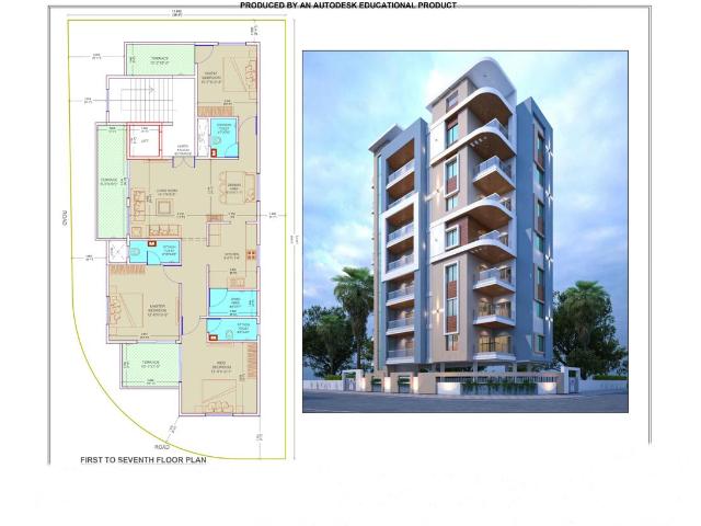 3 BHK Apartment in Narendra Nagar Extension for resale Nagpur. The reference number is 13883752
