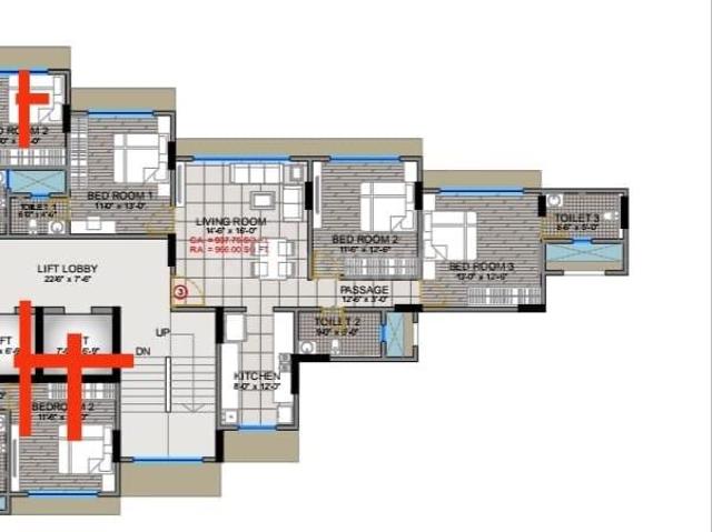 3 BHK Apartment in Santacruz East for resale Mumbai. The reference number is 20423771