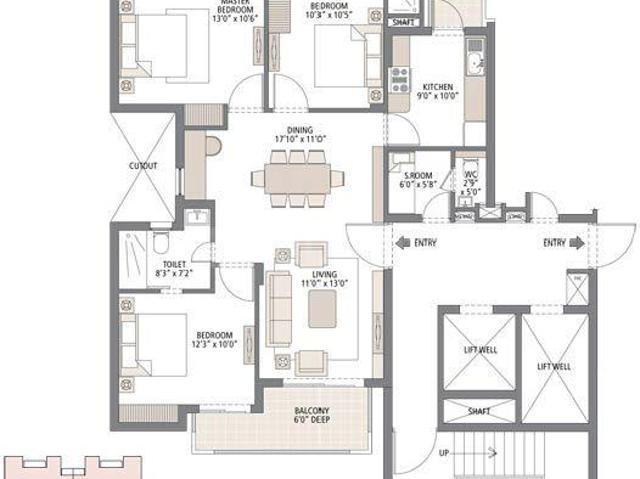3 BHK Apartment in Sector 102 for resale Gurgaon. The reference number is 20112328