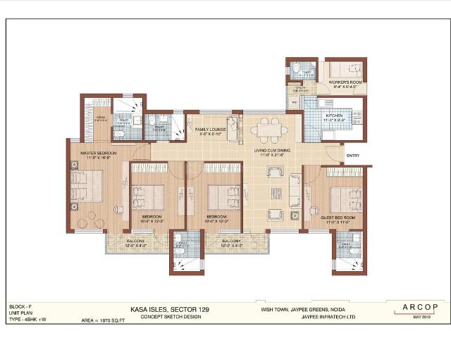 3 BHK Apartment in Sector 131 for resale Noida. The reference number is 15060543
