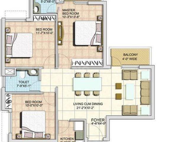 3 BHK Apartment in Sector 37D for resale Gurgaon. The reference number is 19376742