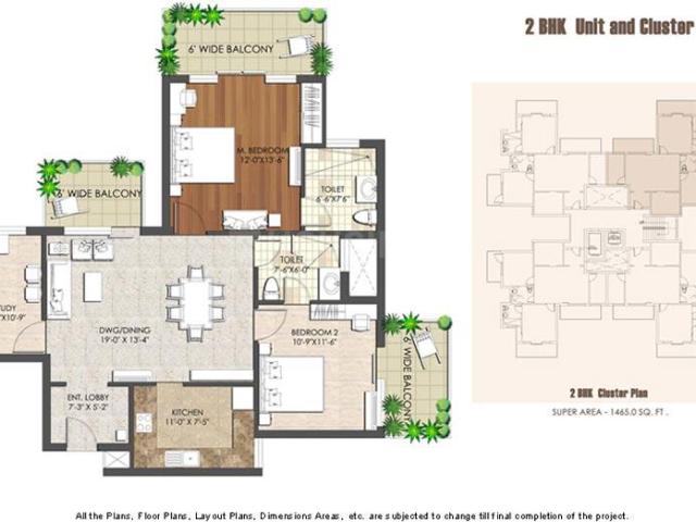 3 BHK Apartment in Sector 84 for resale Gurgaon. The reference number is 19378505