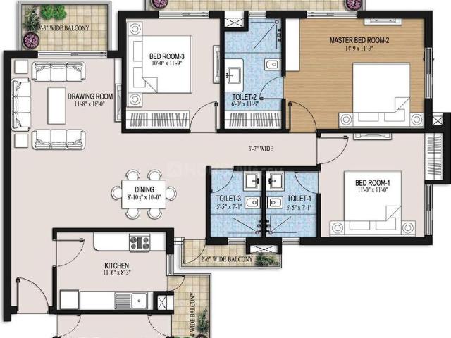 3 BHK Apartment in Sector 92 for resale Gurgaon. The reference number is 20285085
