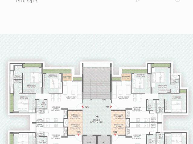 3 BHK Apartment in Shela for resale Ahmedabad. The reference number is 20519718