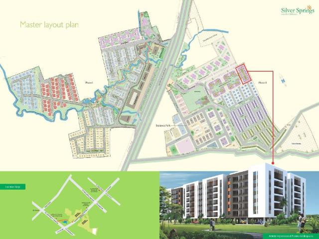 3 BHK Apartment in Silver Spring for resale Indore. The reference number is 19891692