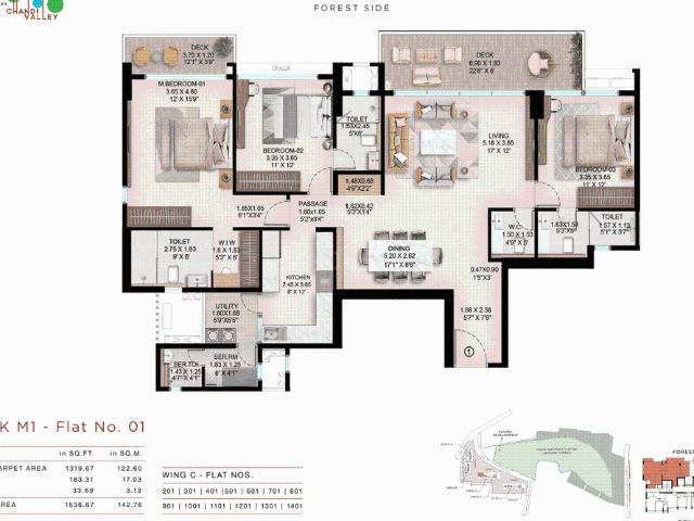 3 BHK Apartment in Powai for resale Mumbai. The reference number is 19956802