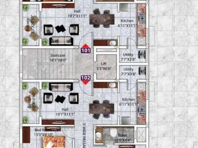 3 BHK Apartment in Patia for resale Bhubaneswar. The reference number is 16473643