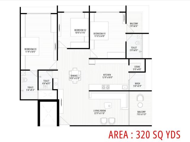 3 BHK Apartment in Paldi for resale Ahmedabad. The reference number is 20836977